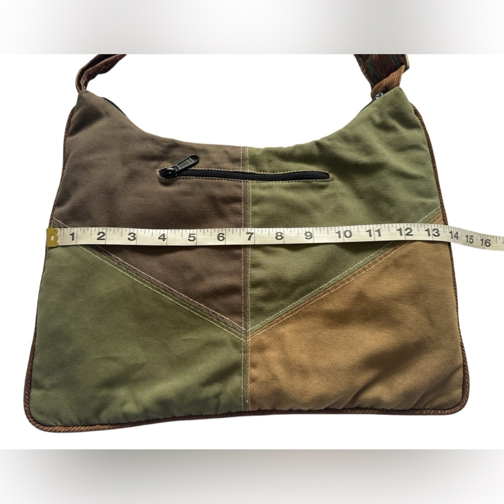 Blue Sky Multicolor Patchwork Multi Pocket Boho B… - image 10